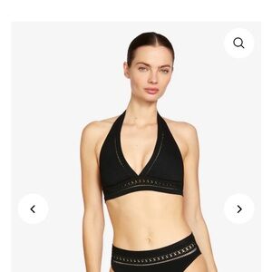 Robin Piccone Black Bikini TOP only